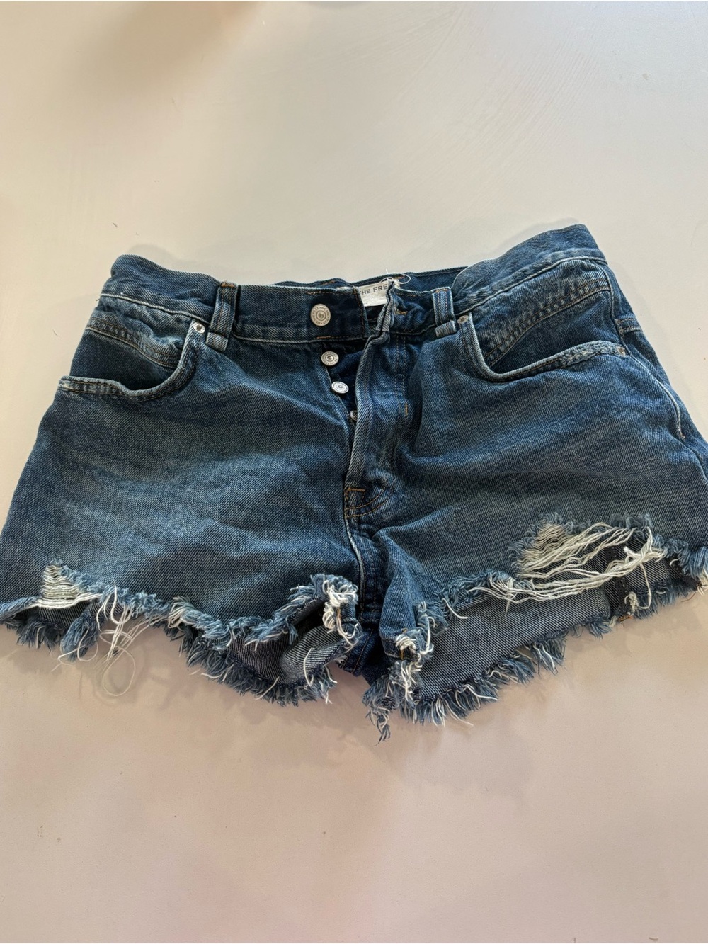 We the free high rise Jean shorts